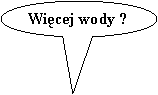 Objanienie owalne: Wicej wody ?